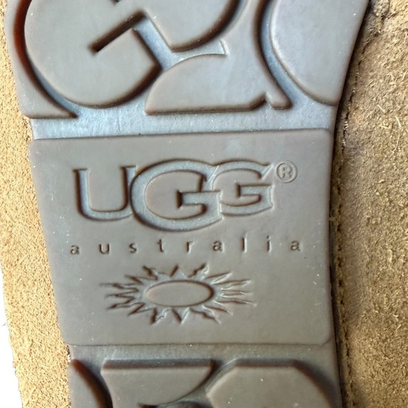 Ugg Australia Lizzy Moccasin Slip On Slippers Womens 9 Chestnut Brown Tassel - Picture 12 of 16